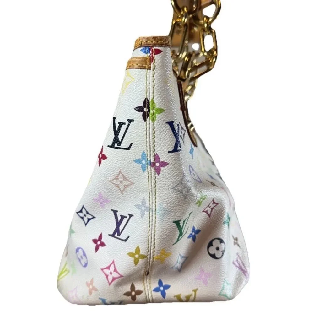 Louis Vuitton Murakami 33 Color Coated Canvas Multicolor LV Anne Shoulder Bag MM